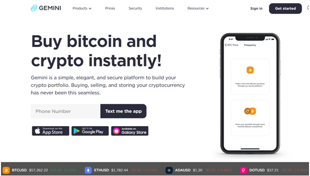 Gemini cryptoexchange
