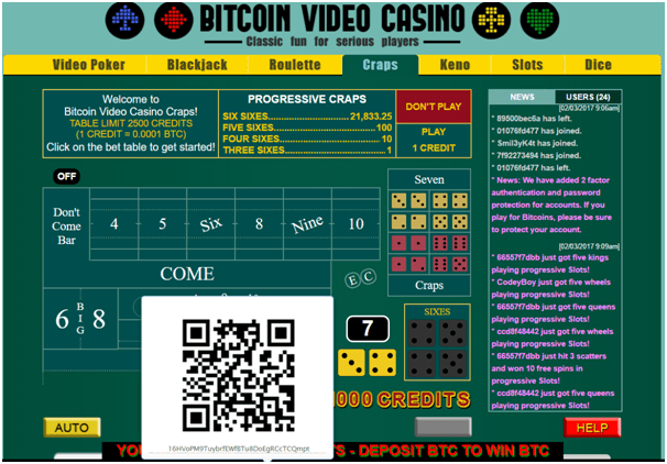 Bitcoin Video Casino Deposits 