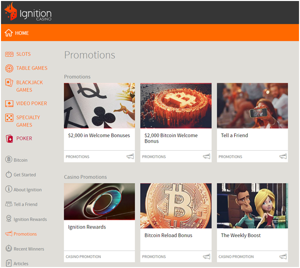 Ignition Bitcoin Casino Bonuses