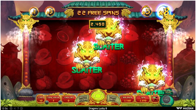 About Dragon Lucky 8  Slot Game