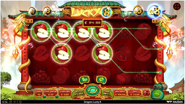 Dragons Lucky 8 features
