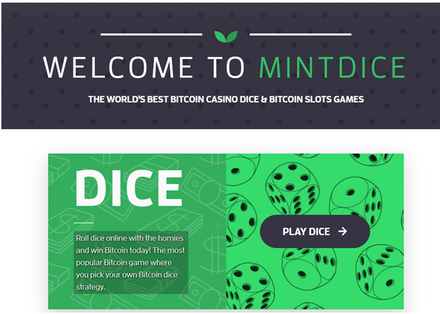 Mint Dice- The new Bitcoin Casino to play slots in 2020