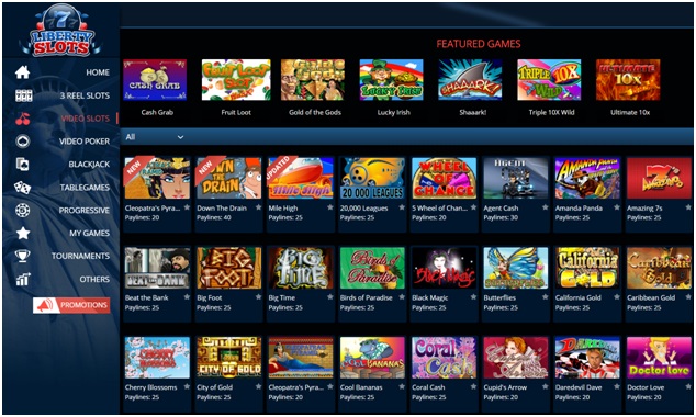 There are over 170 casino games to play at the online casino