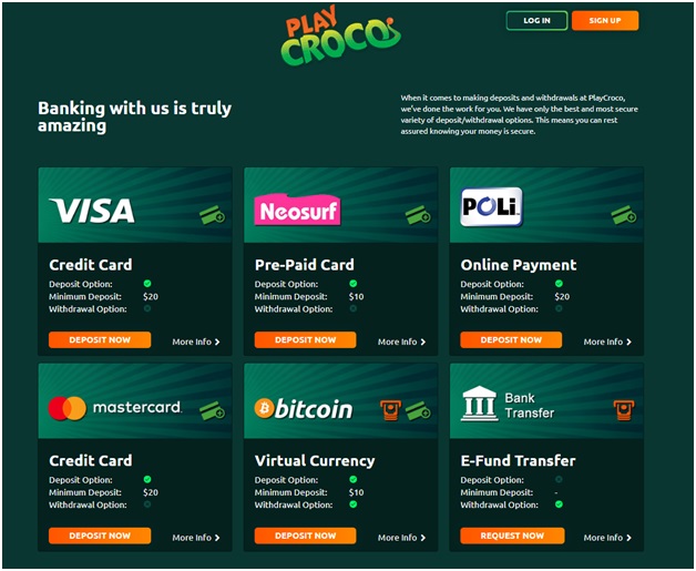 Play-Croco-Casino-Banking