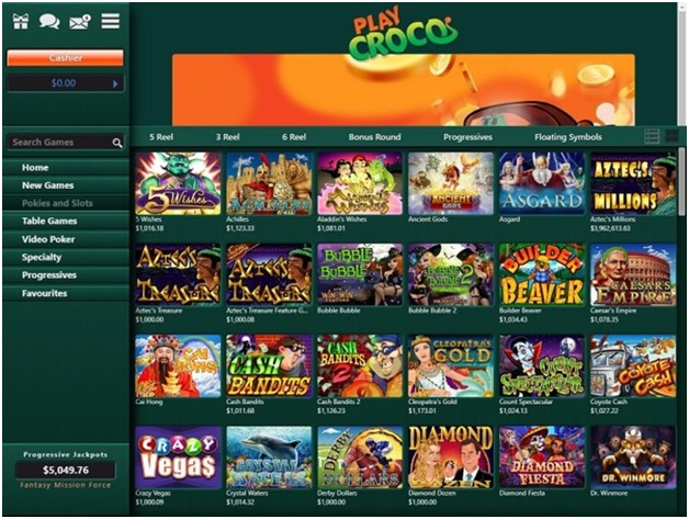 Play games at play croco casino with mobile instantly