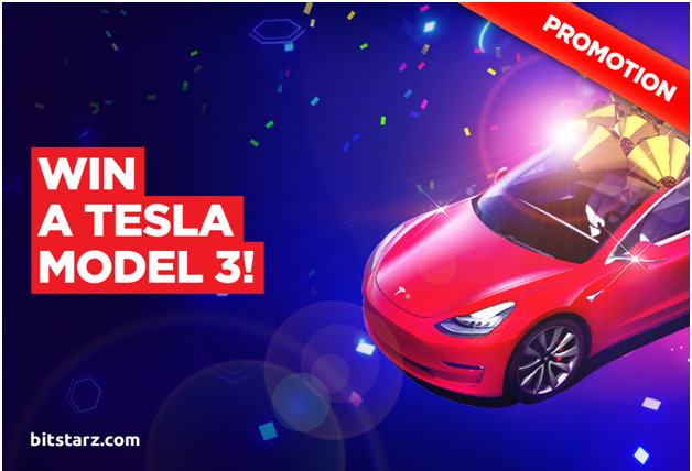 Win a tesla model at Bitstarz casino