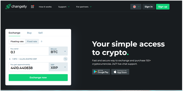 The best way to convert Bitcoin to Ripple with Changelly exchange