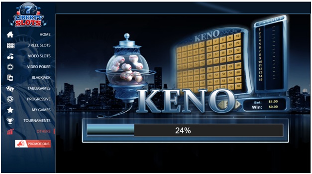 play Keno at Liberty Slots Online Casino with Bitcoins