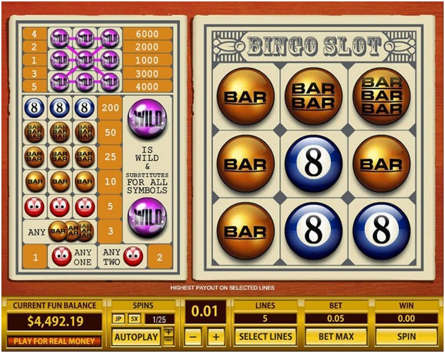 Bingo slot 5 line- Top game