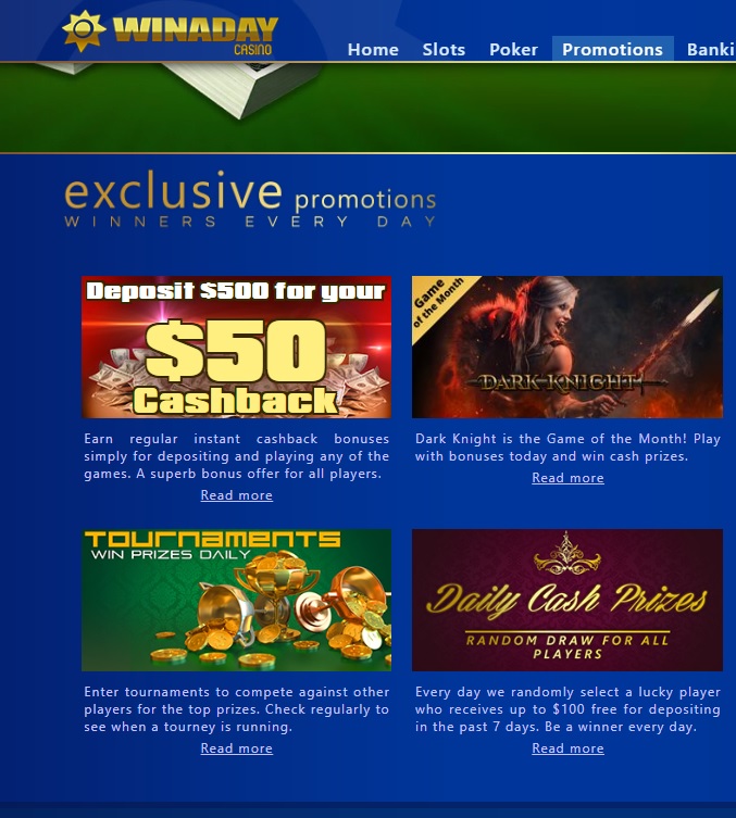 Win A Day Casino Promo